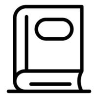Phonebook icon, outline style vector