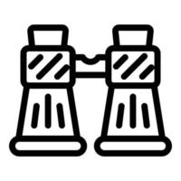 Explore binoculars icon, outline style vector