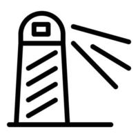 Lighthouse icon, outline style vector