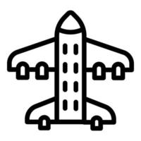Spaceship exploration icon, outline style vector