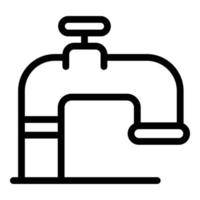 Industry pipe icon, outline style vector