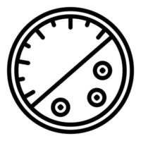 icono de calendario de reparación de relojes, estilo de contorno vector