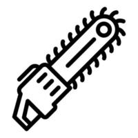 Home chainsaw icon, outline style vector