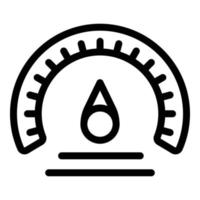 Barometer measurement icon, outline style vector