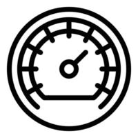 Barometer indicator icon, outline style vector