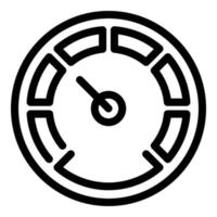 Barometer display icon, outline style vector