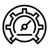 Barometer change icon, outline style vector