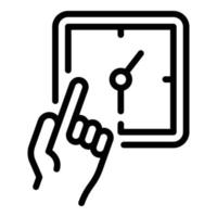 Show repair watch icon, outline style vector