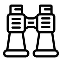 Binocular icon, outline style vector