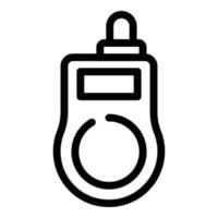 icono de walkie talkie, estilo de contorno vector