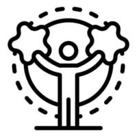 Curiosity life skill icon, outline style vector