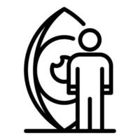 Logic life skills icon, outline style vector