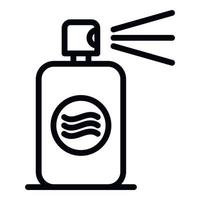 Mint spray deodorant icon, outline style vector