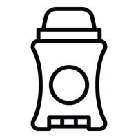 Man roll deodorant icon, outline style vector