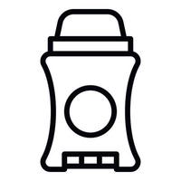 Man roll deodorant icon, outline style vector