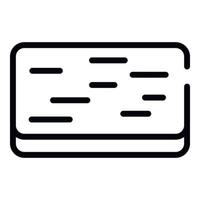 Doormat icon, outline style vector