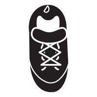 Rap sneaker icon, simple style vector