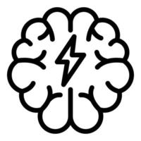 Brainstorming icon, outline style vector
