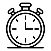 Stopwatch icon, outline style vector