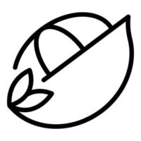 Quinoa icon, outline style vector