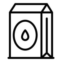 Cement sack icon, outline style vector