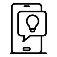 Startup innovation icon, outline style vector