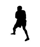 Vector illustration of Boxers Silhouette