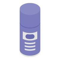 Blue shave bottle icon, isometric style vector