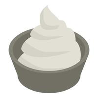 Onion sauce icon, isometric style vector