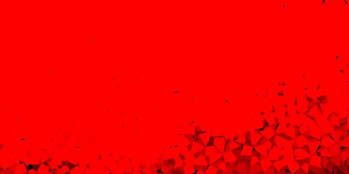 diseño de vector rojo claro con formas triangulares.