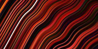 Dark Red vector background with lines.