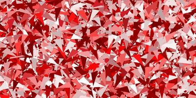 Light red vector texture with random triangles.