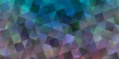 Light Blue, Yellow vector background with triangles, rectangles.
