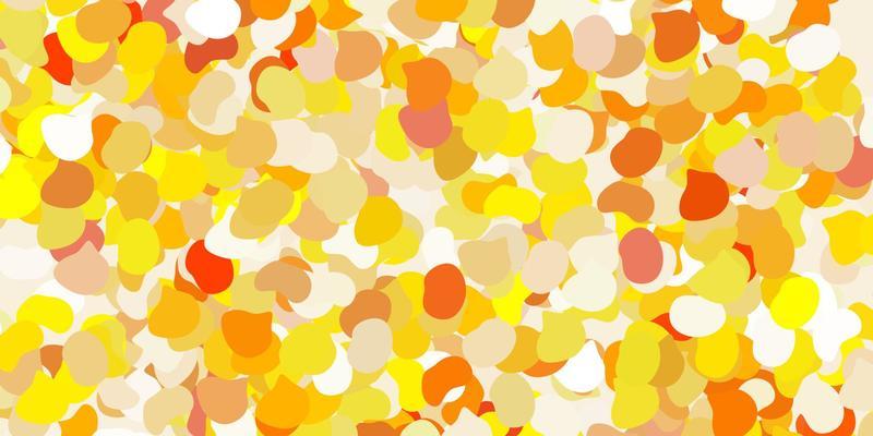 Light yellow vector backdrop with chaotic shapes.