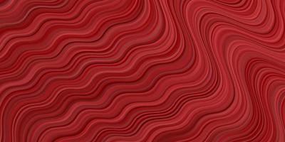 Dark Red vector template with curved lines.