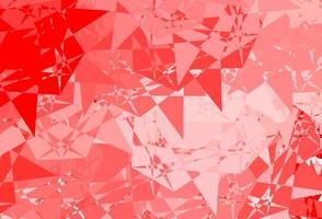 Light Red vector layout with triangle forms.