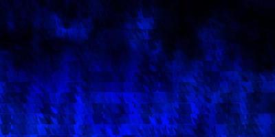 Dark BLUE vector pattern with lines, triangles.