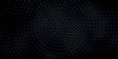 Dark BLUE vector texture with disks.