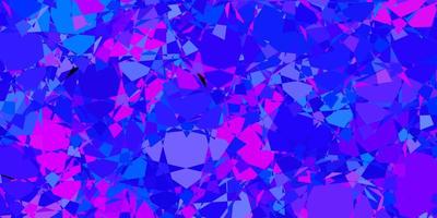 Dark Blue, Red vector background with triangles.