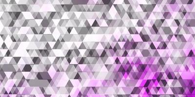 Light Purple vector background with lines, triangles.