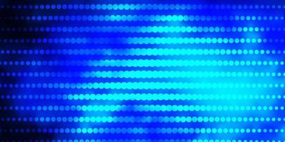 patrón de vector azul oscuro con círculos.