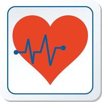 Heart Beat Icon Vector Graphic