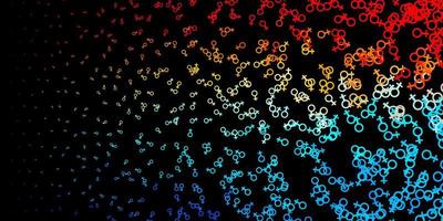 Dark Blue, Red vector pattern with magic elements.