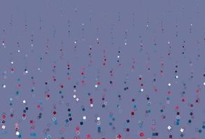 Light Blue, Red vector texture with rectangular style.