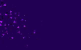 Light Purple vector background with triangles.