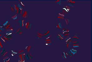 Light Blue, Red vector cover in polygonal style with circles.