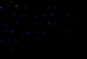 Dark Blue, Red vector background with triangles, circles, cubes.
