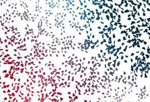 Light Blue, Red vector pattern with chaotic shapes.