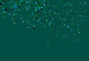 Light Blue, Green vector backdrop with abstract shapes.