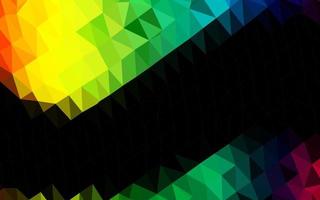 Dark Multicolor, Rainbow vector blurry triangle texture.